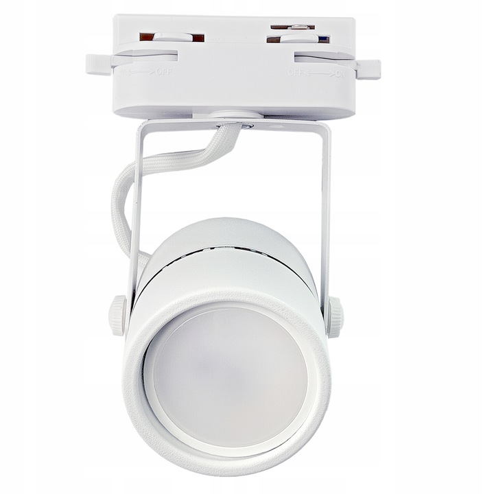 Zestaw 6x SPOT REFLEKTOR RUCHOMY BIAŁY NA GU10 + SZYNOPRZEWÓD Szyna 2m