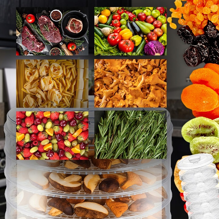 SUSZARKA DO GRZYBÓW OWOCÓW ZIÓŁ WARZYW ŻYWNOŚCI SPOŻYWCZA 5 SIT MOCNA