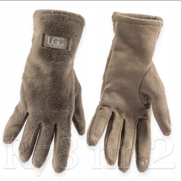 Rękawiczki damskie DOTYKOWE BAWEŁNIANE do telefonu CIEPŁE ZIMOWE