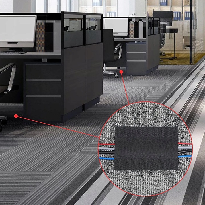 TAŚMA RZEP MASKOWNICA KABLI DYWANU WYKŁADZINY 5m