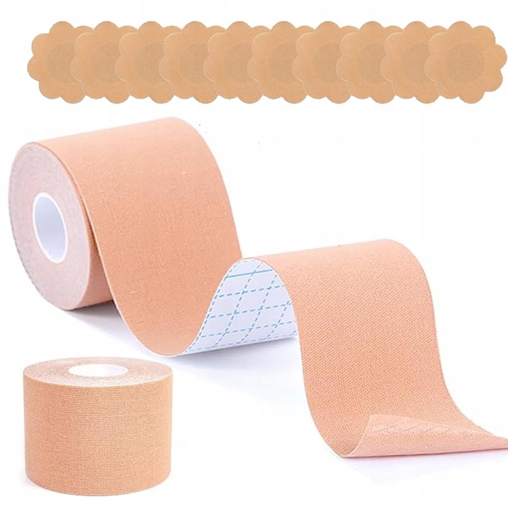 TAŚMA UNOSZĄCA BIUST MODELUJĄCA DEKOLT ZESTAW NAKLEJKI WIELOKROTNEGO UŻYTKU