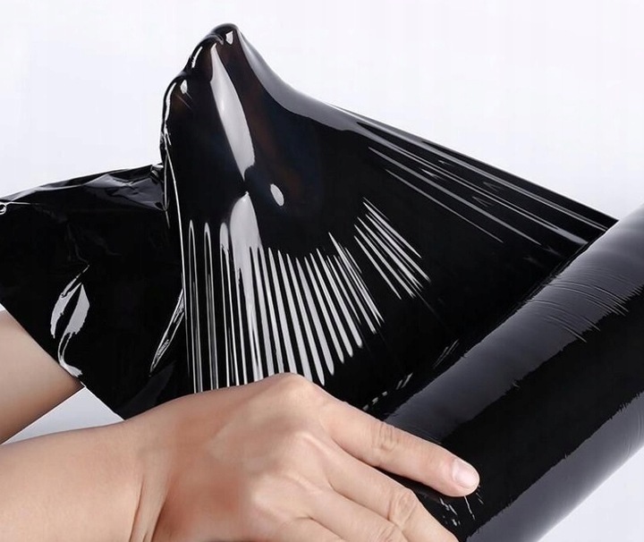 FOLIA STRETCH 3KG XXL STRECZ CZARNA CZARNY DOBRZE KRYJĄCA BARDZO MOCNA