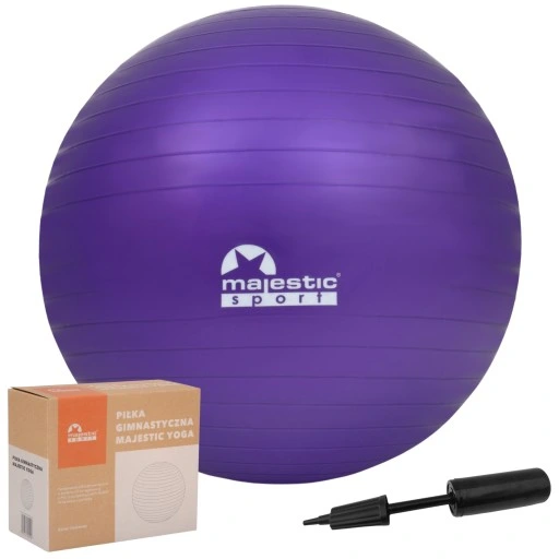PIŁKA GIMNASTYCZNA FITNESS 65 CM MAJESTIC SPORT