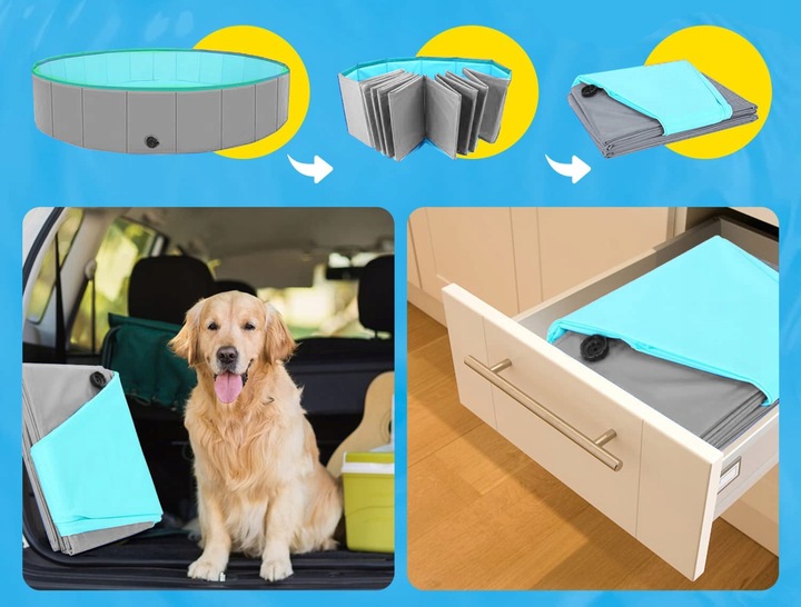 BASEN KOJEC DLA PSA ZWIERZĄT DZIECI XXL SKŁADANY 100cm