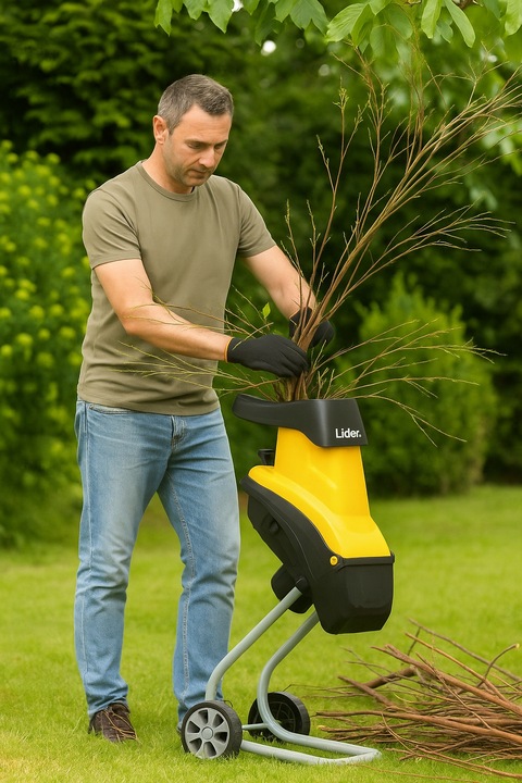 ROZDRABNIACZ ELEKTRYCZNY SAMOZASYSAJĄCY RĘBAK DO GAŁĘZI GŁADKOLUFOWY
