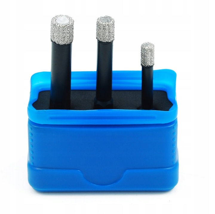 WIERTŁA DIAMENTOWE ZESTAW DO GRESU 6 8 10 MM