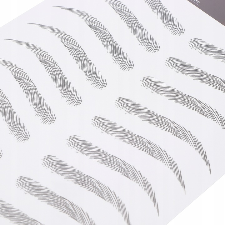 WODOODPORNE TATUAŻ NA BRWI NAKLEJKI 10 PAR CZARNE