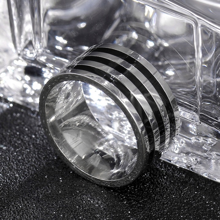 SZEROKA SREBRNA OBRĄCZKA- STAL N.- R.23/20/19,8