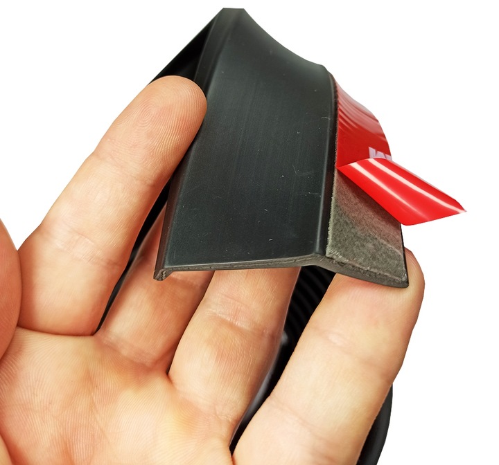 UNIWERSALNA dokładka zderzaka przedniego spoiler GUMOWA 2,5m SPOJLER OSŁONA