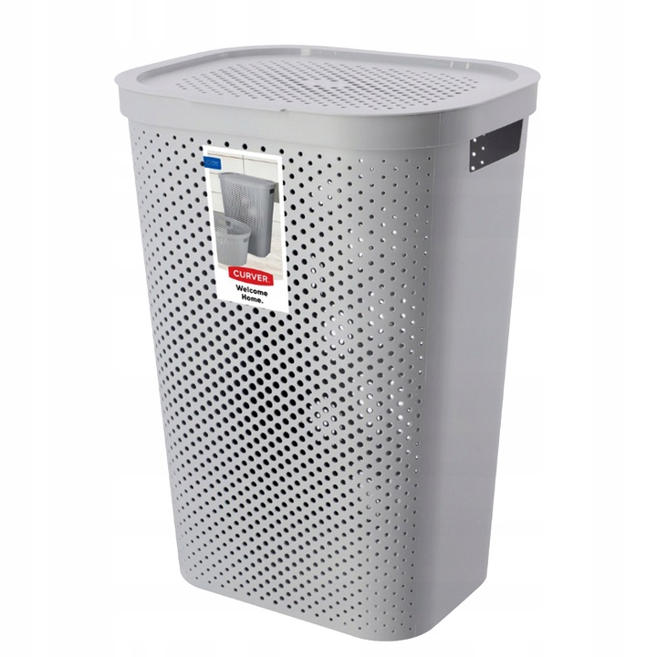 Kosz na pranie Curver INFINITY 60L szary brudownik