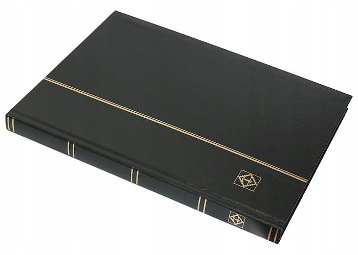 Leuchtturm klaser na znaczki 32 czarne strony,czarny Basic