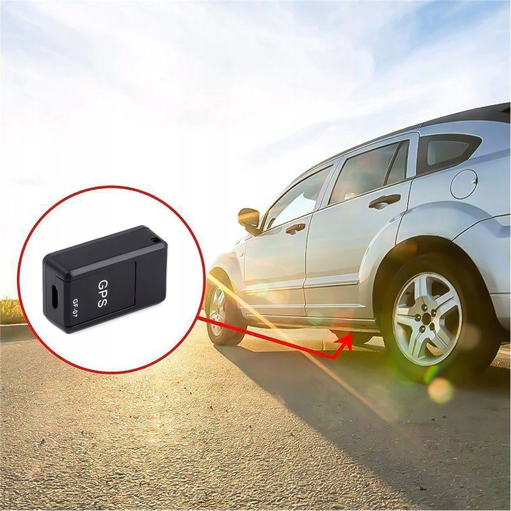 MINI LOKALIZATOR GPS GF-07 MAGNES PODSŁUCH 400mAh SERWER APP BEZ