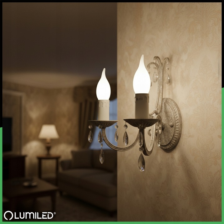 6x Żarówka LED E14 PŁOMYK 8W = 60W 3000K Ciepła Biała Świeca CCD NIE