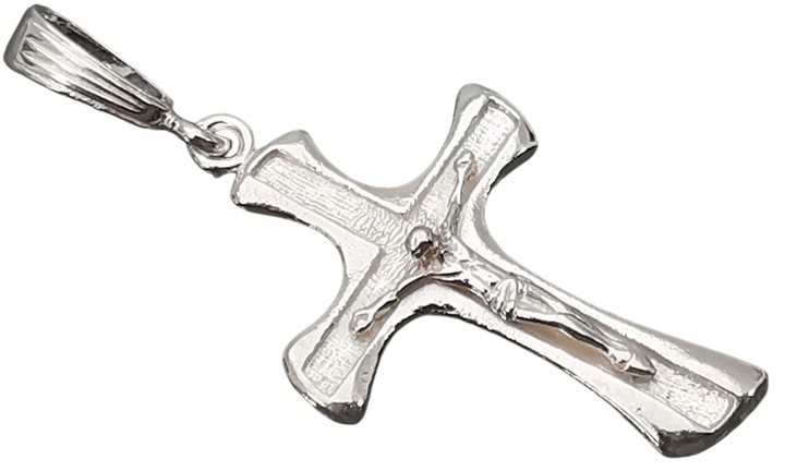 SREBRNY KRZYŻYK z JEZUSEM KRZYŻYK z PASYJKĄ