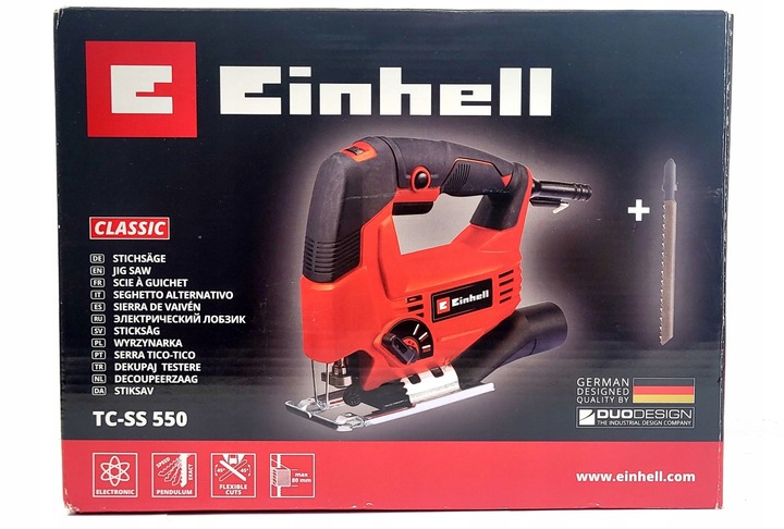 WYRZYNARKA SIECIOWA MOCNA Einhell 550W REGULACJA OBROTÓW I POCHYLENIA