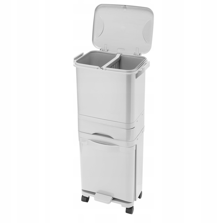 Kosz do Segregacji Śmieci Odpadów Domowy Kubeł na Śmieci do Kuchni Kółka