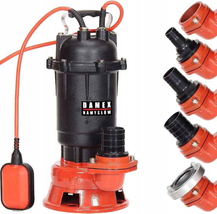 POMPA P3000+ DO WODY BRUDNEJ CZYSTEJ SZAMBA ROZDRABNIACZ 100%MIEDŹ ŻELIWNA