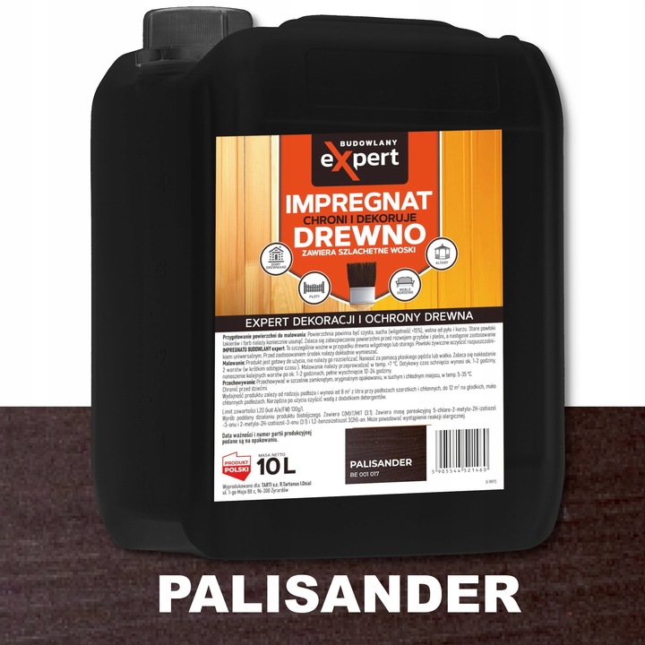 TRWAŁY IMPREGNAT DEKORACYJNY I FARBA 2w1 DO DREWNA OGRODOWEGO Z WOSKAMI 10L