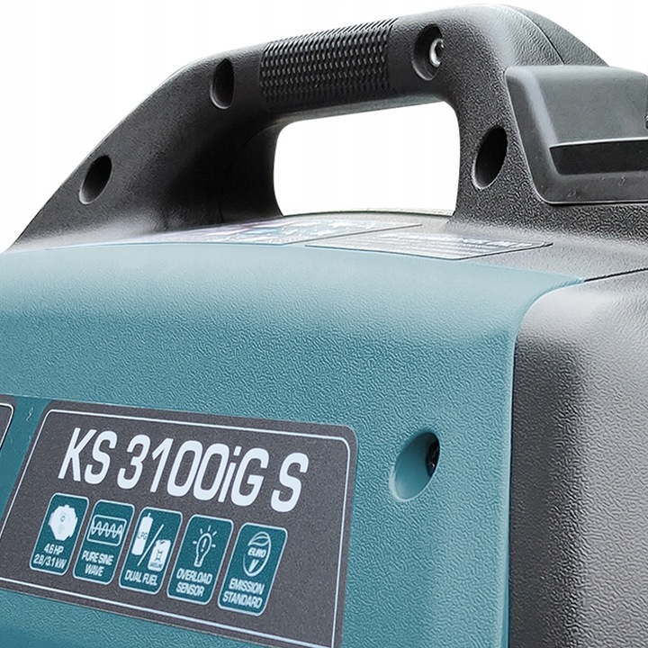 Agregat prądotwórczy inwertorowy gazowo-benzynowy KS 3100iG S, 3100 W