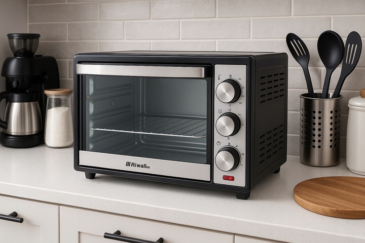 PIEKARNIK ELEKTRYCZNY RIWALL RPI-01 25L TERMOOBIEG ROŻNO GRILL