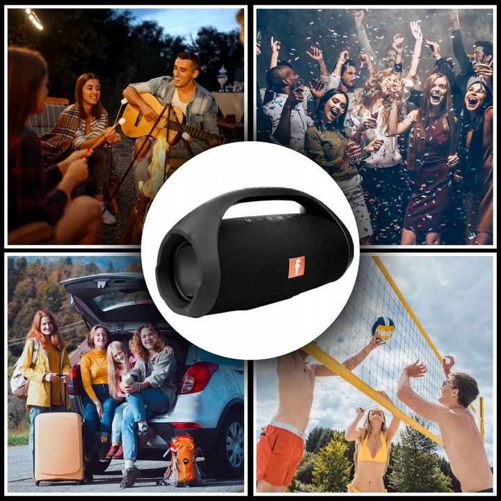 Głośnik Bluetooth Bezprzewodowy BOOMBOX Mobilny USB RADIO LED MP3