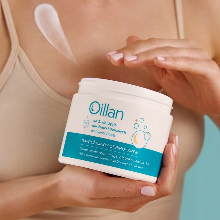 OILLAN Nawilżający Dermo-krem do twarzy dzień i noc 500 ml