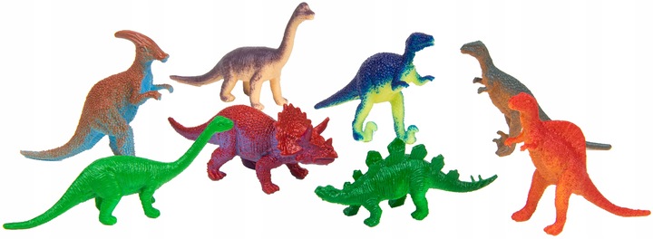 DINOZAURY DUŻY ZESTAW FIGUREK 55 ELEMENTÓW W PUDEŁKU KOLEKCJA DLA DZIECI