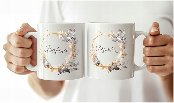 Prezent dla Babci Dziadków RĘCZNIKI KUBKI Dzień Babci i Dziadka db