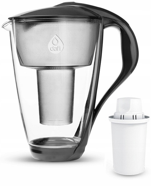 Dzbanek filtrujący szklany Dafi Crystal LED + 1 filtr Classic