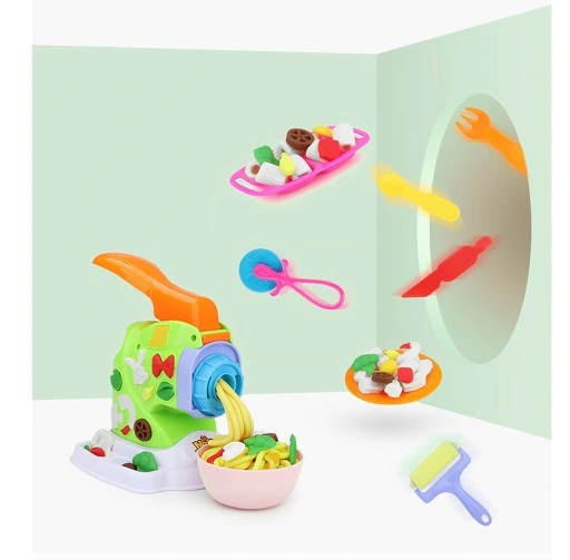 CIASTOLINA DUŻY ZESTAW Z MASZYNKĄ DO MAKARONU