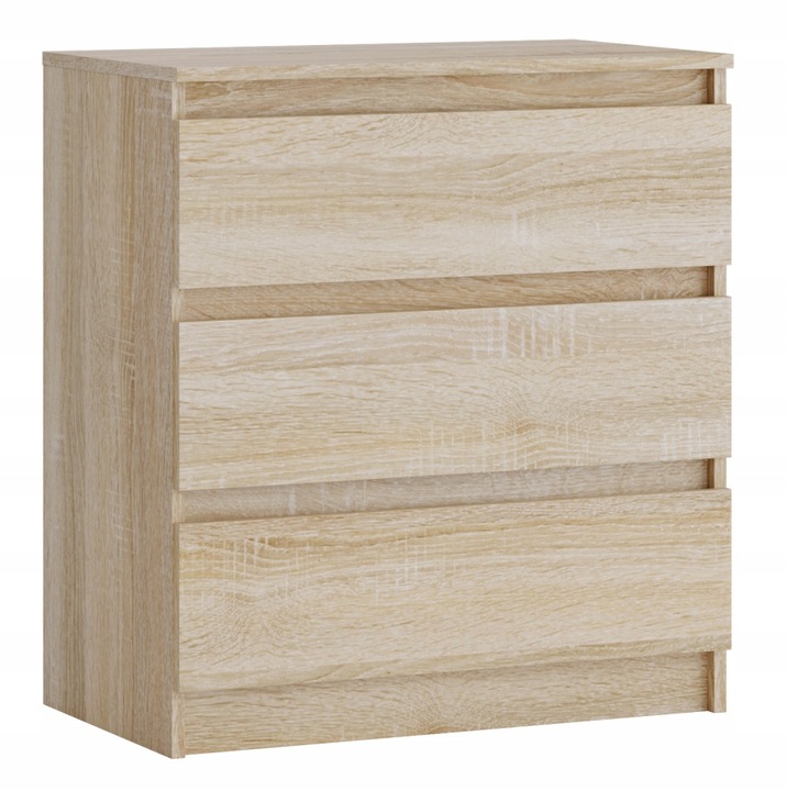 KOMODA SZAFKA SONOMA 3 SZUFLADY NOWOCZESNA DO SALONU SYPIALNI