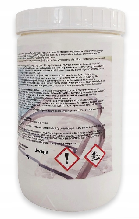 RAINBOW MINI MAXI CHLOR DO BASENU JACUZZI TABLETKI wolno rozpuszczające