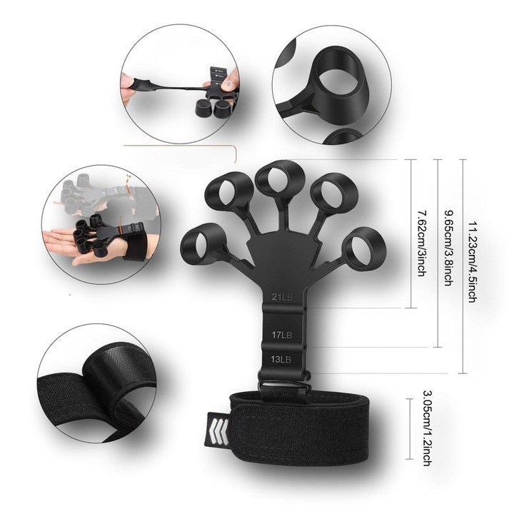 14w1 Zestaw DO ĆWICZENIA i TRENINGU PRZEDRAMION RĄK DŁONI CHWYTU POWERBALL