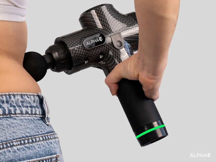 Pistolet do Masażu Alpha Massage Gun Pro - Masażer do Pleców, Stóp i Ciała
