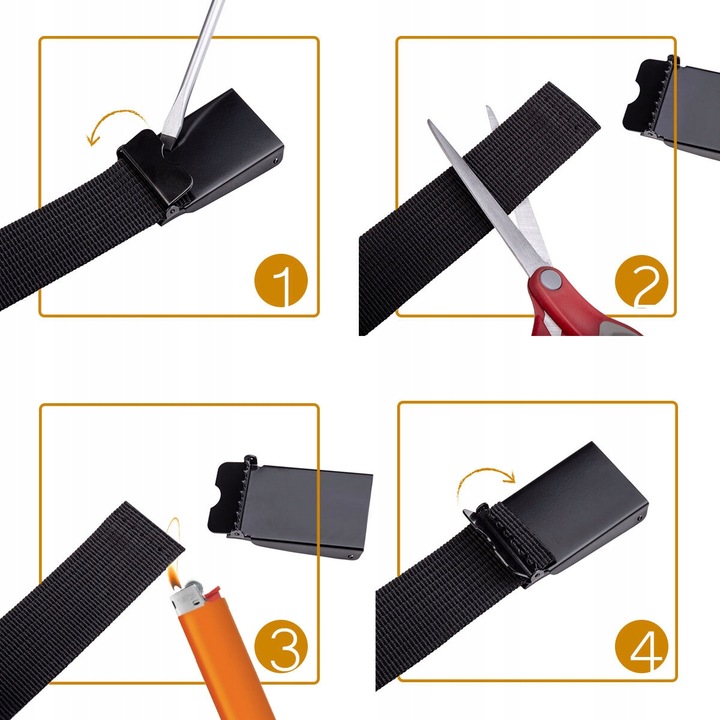 BETLEWSKI pasek męski parciany materiałowy do spodni jeansów pas