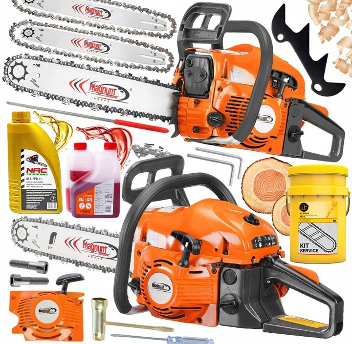 PIŁA SPALINOWA PILARKA ŁAŃCUCHOWA 5,2km 58cm3 2x łańc/prowad/ Olej XXL