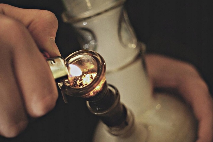 Bongo Szklane Bongo Lodowe Z Filtracją + Cybuch + Sitka Stalowe