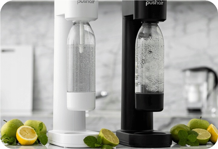 PushAir 2 Butelki do saturatora Dafi 0,7 l białe