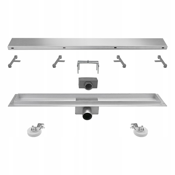 VETTÄ 2w1 ODPŁYW LINIOWY 80cm NISKI SYFON 52mm WYSOKA PRZEPUSTOWOŚĆ