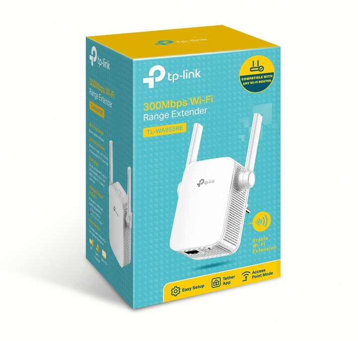 TP-LINK TL-WA855RE WiFi 300Mbps repeater sygnału