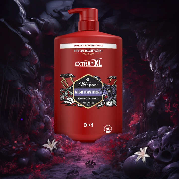 Old Spice Żel pod prysznic pompka 3w1 Night Panther 1L