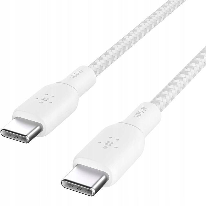 Belkin - Kabel Boost - USB-C do USB-C PD, 5A 100W, z oplotem nylonowym, 2 m