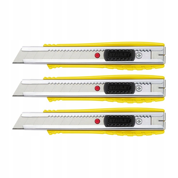 Zestaw 3 noży z ostrzem łamanym STANLEY FATMAX 18mm FMHT10421-0