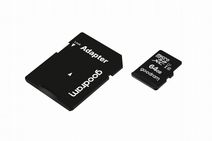 GOODRAM 64GB microSDXC class 10 UHS I + adapter