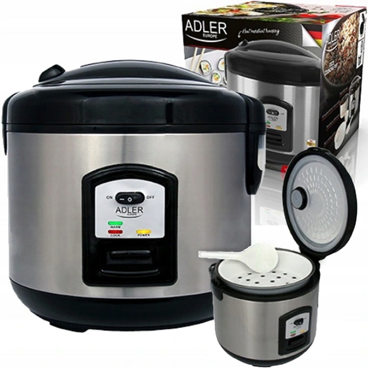 Adler Urządzenie do gotowania ryżu Adler | AD 6406 | Czarny, stal