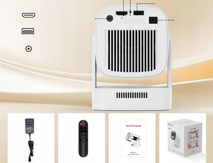 Projektor MAGCUBIC HY310 4K 1080P Android AF WiFi Bluetooth Głośnik NOWOŚĆ