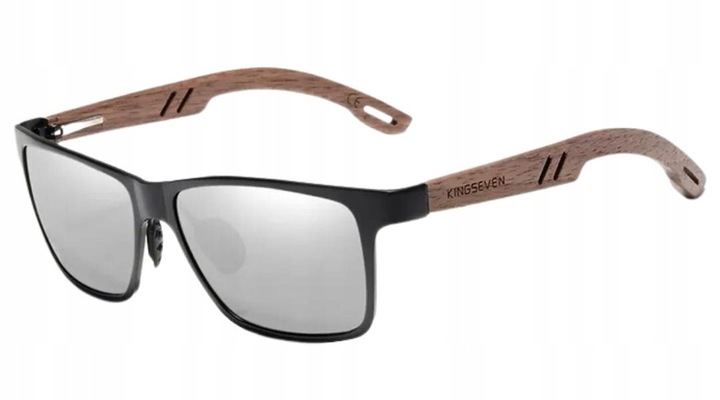 OKULARY PRZECIWSŁONECZNE MĘSKIE KINGSEVEN POLARYZACJA UV400 ZESTAW + ETUI