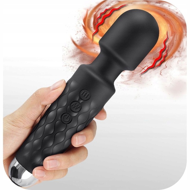 MASAŻER MIEJSC INTYMNYCH WIBRATOR DO ORGAZMÓW MAGIC WAND - 140 FUNKCJI