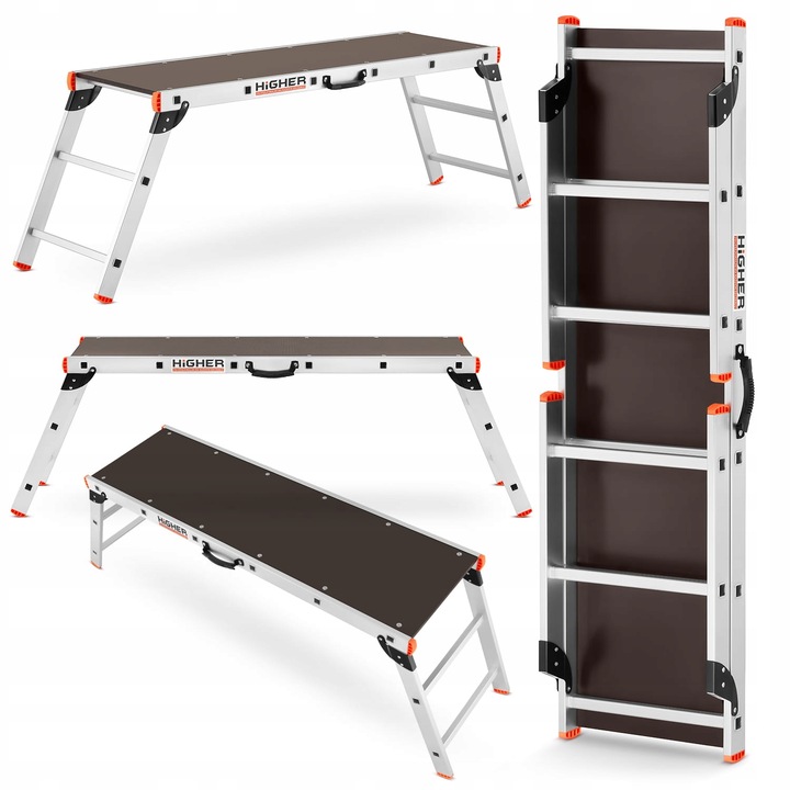 Podest roboczy aluminiowy składany platforma składana HIGHER 2,60m