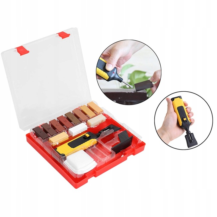 ZESTAW DO NAPRAWY MEBLI NARZĘDZIA NAPRAWCZE DO PARKIETU WOSK MARKERY